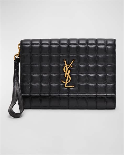 ysl leather|ysl pouch monogramme.